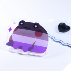 Pride Frog Pin - Asexual