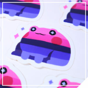 Pride Frog Sticker - Omnisexual