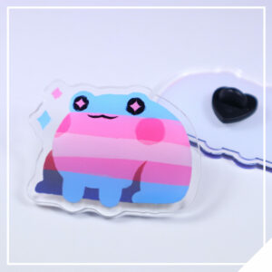 Pride Frog Pin - Trans