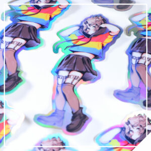Love Over Glory Vinyl Sticker - Pan Pride Sterling