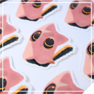 Halloween Cat Sticker - Ghost
