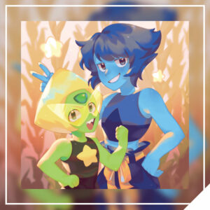 Lapis and Peridot 8x8in Print
