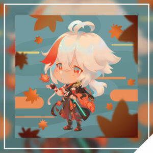 Smol Kazuha 8x8in Print