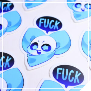 Sans "Fuck" Vinyl Sticker