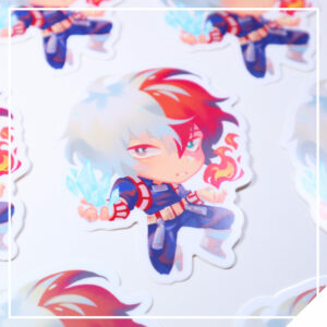 Fire and Ice Super Kid Sticker
