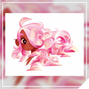 Warm Cloud Gorl 8x10in Print