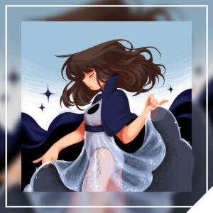 Winter Ballerina 8x8in Print