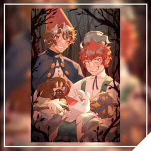 Over the Garden Wall Jerky Bros 4x6in Print