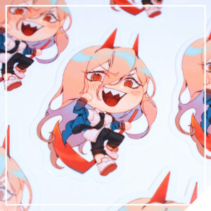 Powerful Devil Girl Sticker