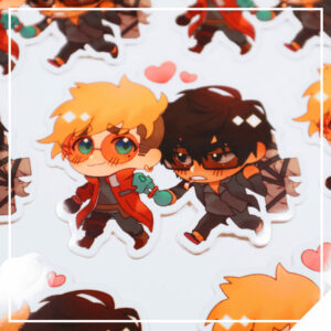 Chibi Ship Sticker - Va and WooWoo