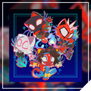 Spider-verse Meow Meows  8x8in Print