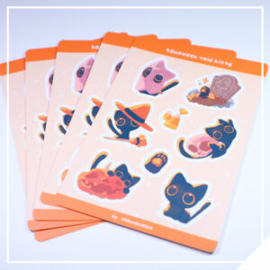 Halloween Cat Stickersheet