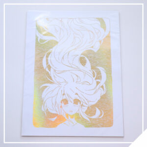 Flowing - Gold Foil Print