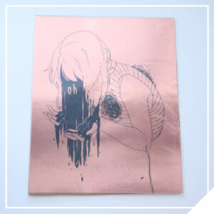 Oh - Reverse Rose Gold Foil Print