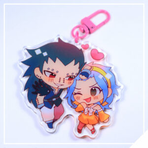 Chibi Ship Acrylic Charm - Black and Blue