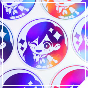 Omori - Mari Winking - Holo / Foil Sticker