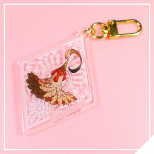 Magical Ink Academy Acrylic Charm - Feathered Brim Hat