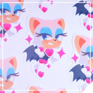 Magenta Bat - Blue Hedgehog and Friends Vinyl Sticker