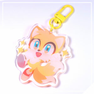 Yellow Fox - Blue Hedgehog and Friends Acrylic Charm