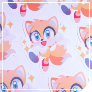 Yellow Fox - Blue Hedgehog and Friends Vinyl Sticker