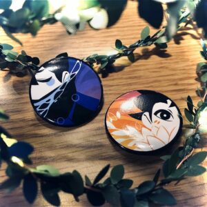 Pinback Button Set of 2 - Time Alone Short Film Merch